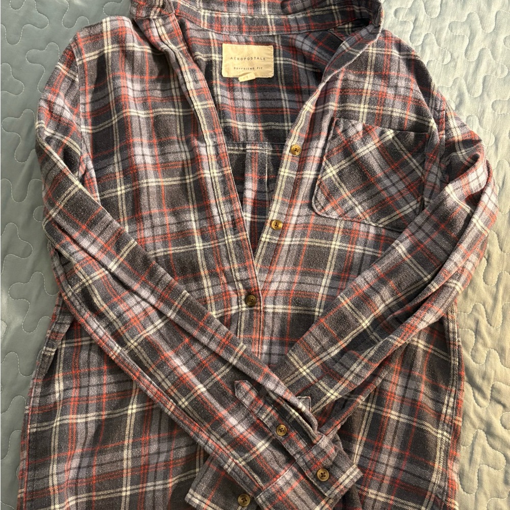 Aeropostale Plaid Button Up Shirt